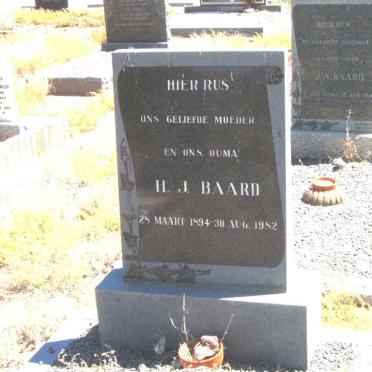 BAARD H.J. 1894-1982