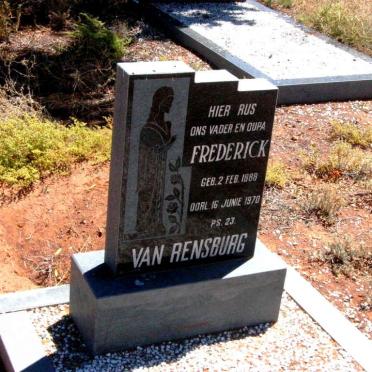 RENSBURG Frederick, van 1888-1970