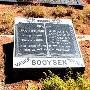 BOOYSEN Jan Hendrik 1885-1963 &amp; Johanna Catharina Jacomina 1892-1967