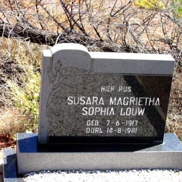 LOUW Susara Magrietha Sophia 1917-1981