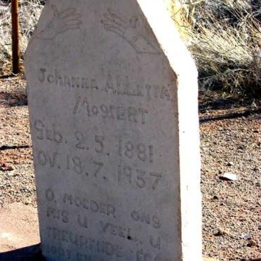 MOSTERT Johanna Alletta 1881-1937