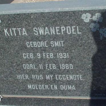 SWANEPOEL Kitta nee SMIT 1931-1980