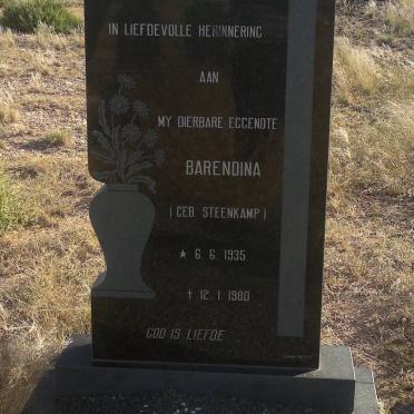 BRONKHORST Barendina nee STEENKAMP 1935-1980