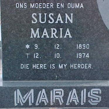 MARAIS Susan Maria 1890-1974