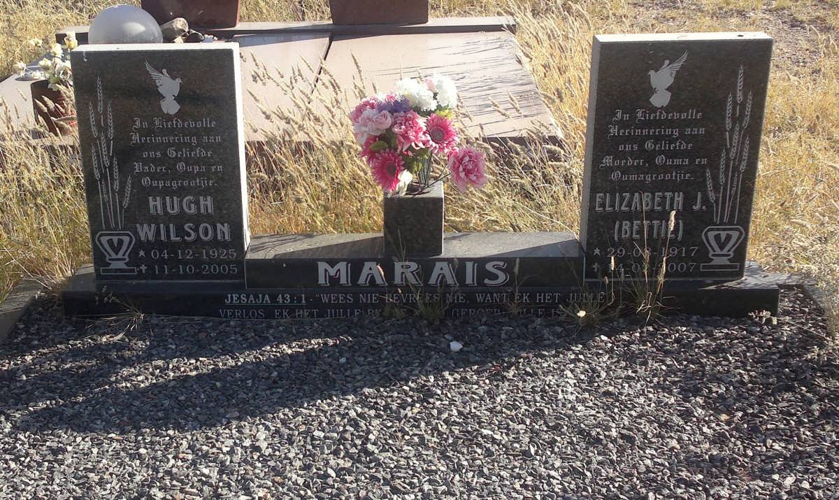 MARAIS Hugh Wilson 1925-2005 &amp; Elizabeth J. 1917-2007