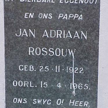ROSSOUW Jan Adriaan 1922-1965