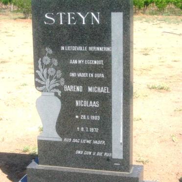 STEYN Barend Michael Nicolaas 1903-192