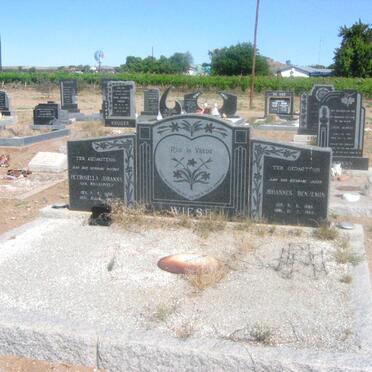 WIESE Johannes Benjemin 1888-1964 &amp; Petronella Johanna SWANEPOEL 1898-1963