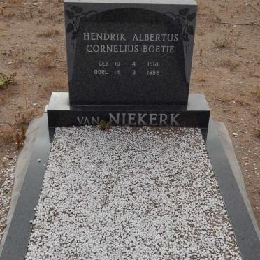 NIEKERK Hendrik Albertus Cornelius, van 1914-1998