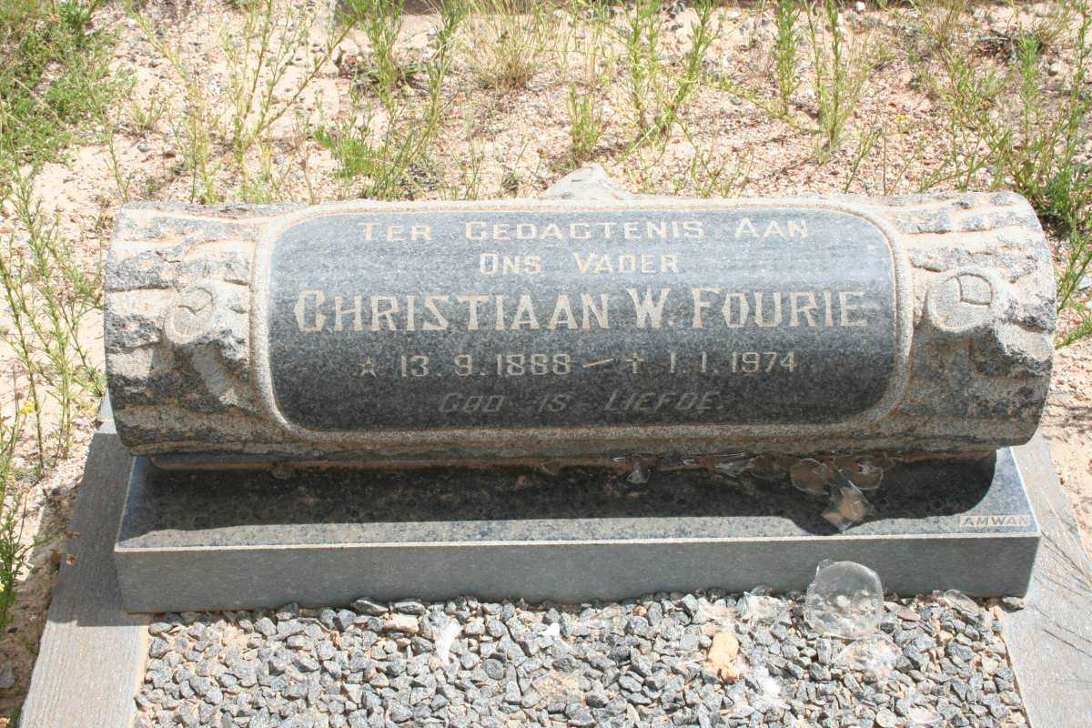 FOURIE Christiaan W. 1888-1974