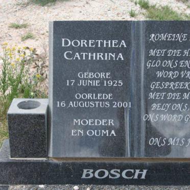 BOSCH Dorethea Cathrina 1925-2001