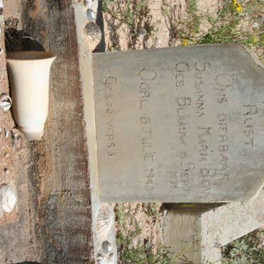 BEAN Susanna Maria nee BLAAUW 1921-1940