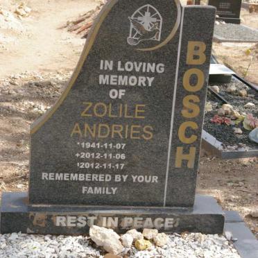 BOSCH Zolile Andries 1941-2012