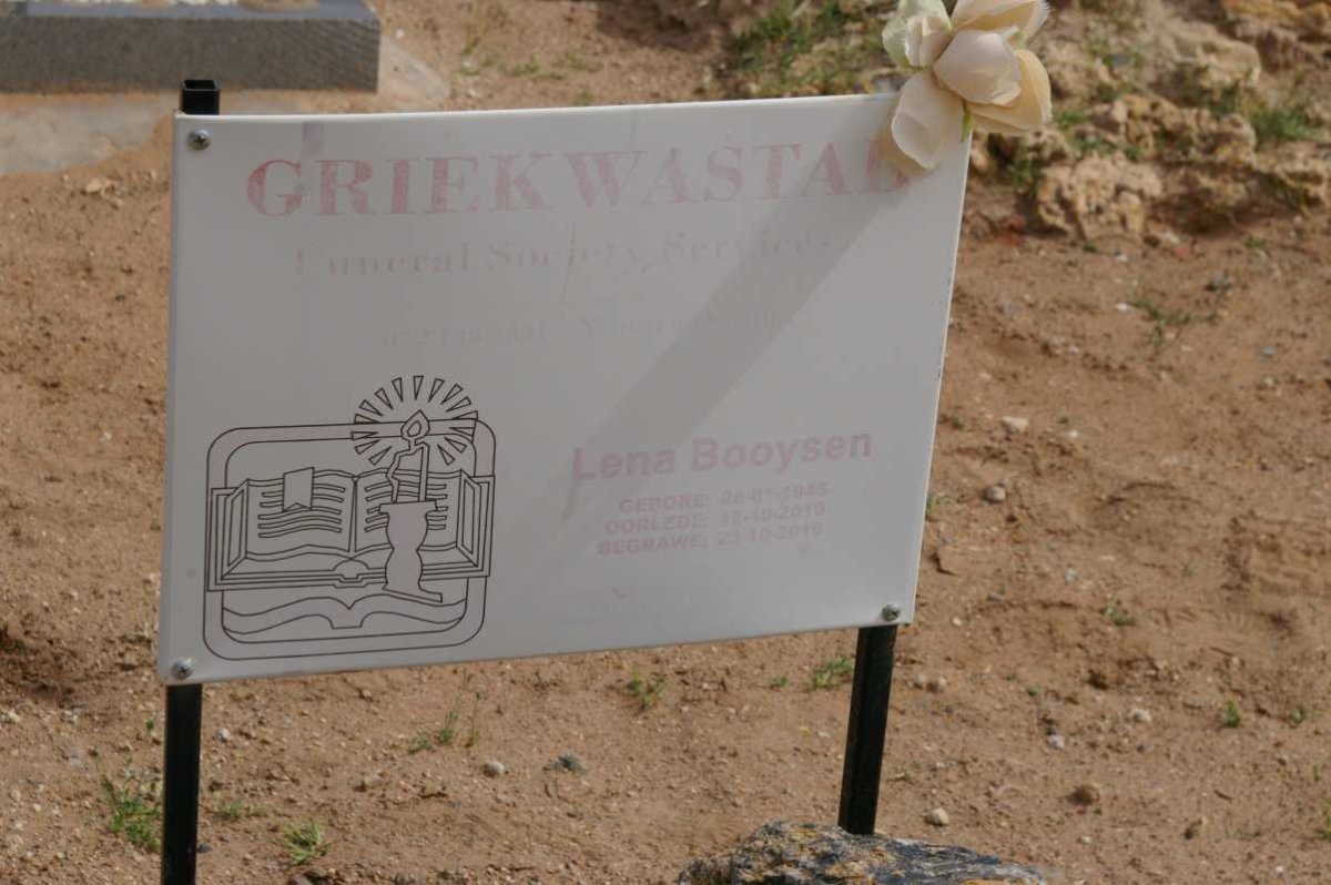 BOOYSEN Lena 1945-2010