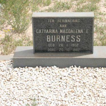 BURNESS Catharina Magdalena E. 1952-1982