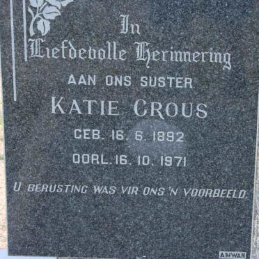 CROUS Katie 1892-1971