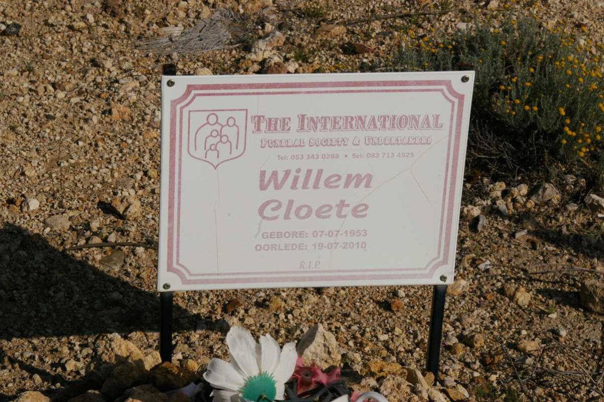 CLOETE Willem 1953-2010