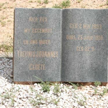 CLOETE Theunis Johannes 1893-1950