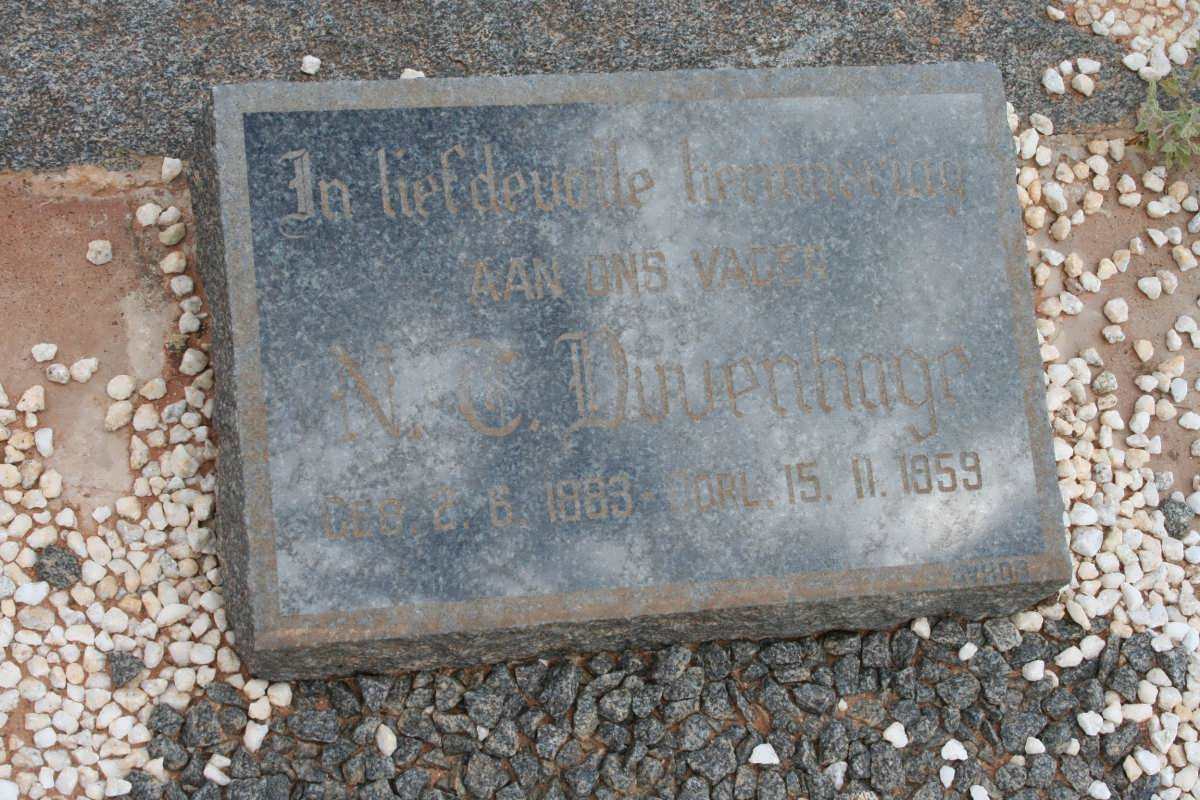 DUVENHAGE N.C. 1883-1959