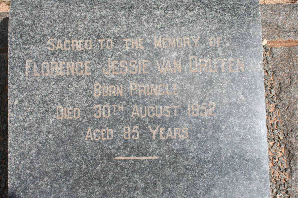 DRUTEN Florence Jessie, van nee PRINGLE -1952