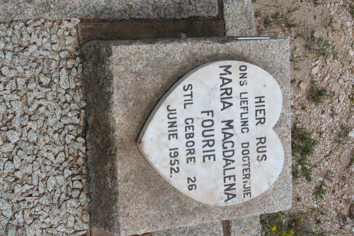 FOURIE Maria Magdalena 1952-1952