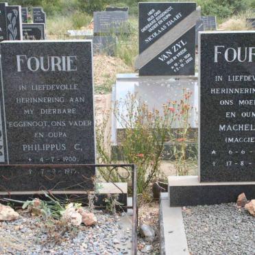 FOURIE Philippus C. 1900-1975 &amp; Machel J. 1915-1994