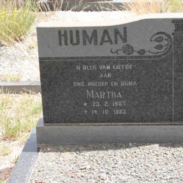 HUMAN Martha 1907-1983
