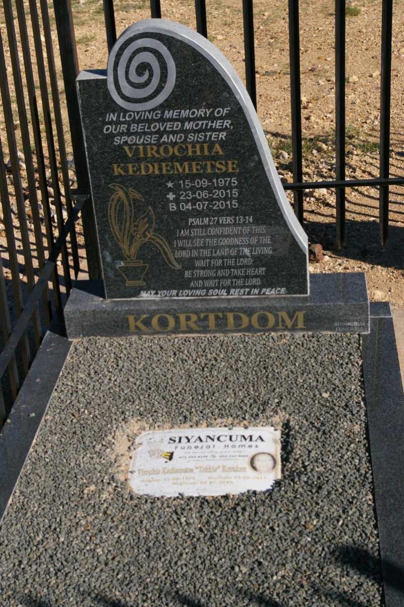 KORTDOM Virochia Kediemetse 1975-2015