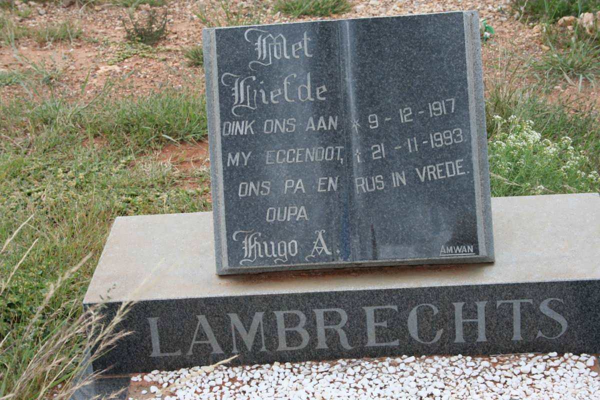 LAMBRECHTS Hugo A. 1917-1993