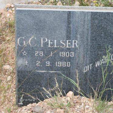 PELSER G.C. 1903-1980