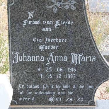 PLESSIS Jan Gabriel, du 1918-1964 &amp; Johanna Anna Maria 1916-1993