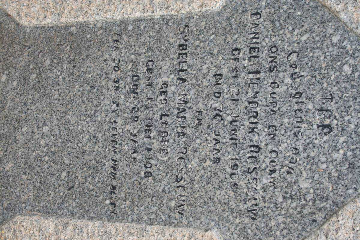 ROSSOUW Daniel Hendrik -1909 &amp; Sybella Maria LUBBE -1908