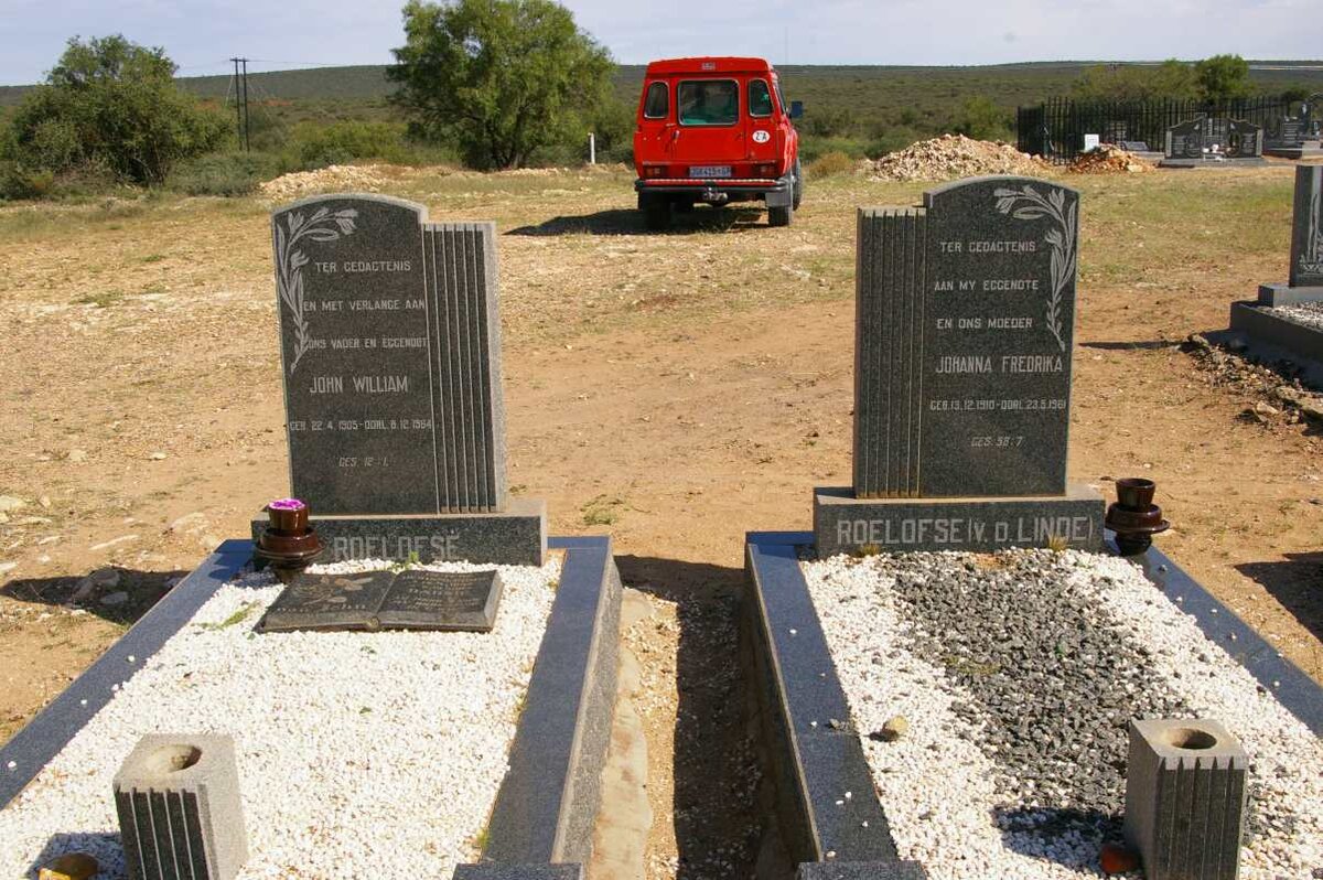 ROELOFSE John William 1905-1964 &amp; Johanna Fredrika VAN DER LINDE 1910-1961