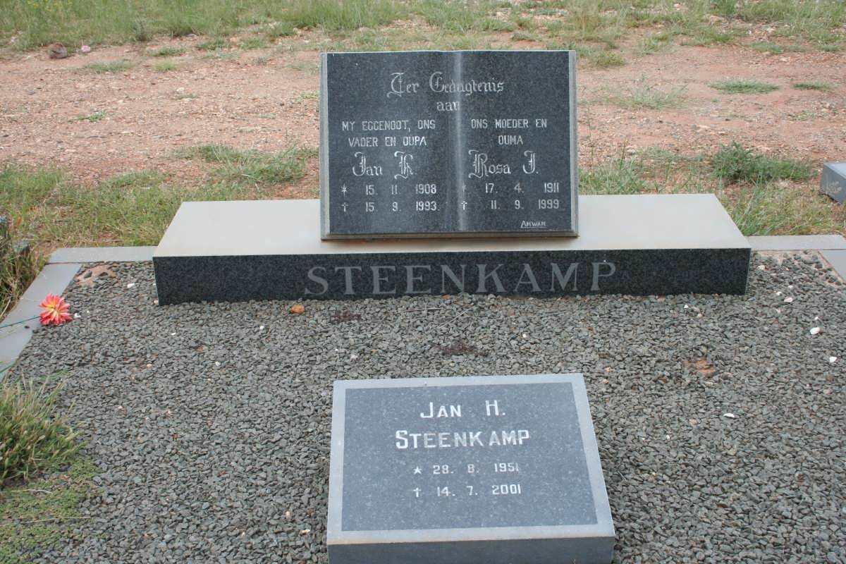 STEENKAMP Jan H. 1908-1993 &amp; Rosa J. 1911-1999 :: STEENKAMP Jan H. 1951-2001