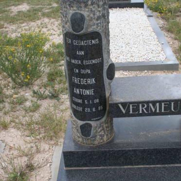 VERMEULEN Frederik Antonie 1908-1985