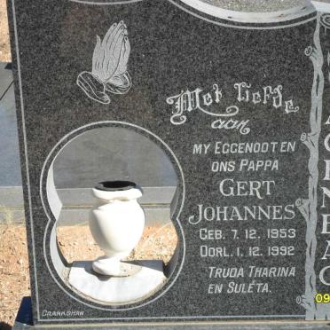 AGENBAG Gert Johannes 1953-1992