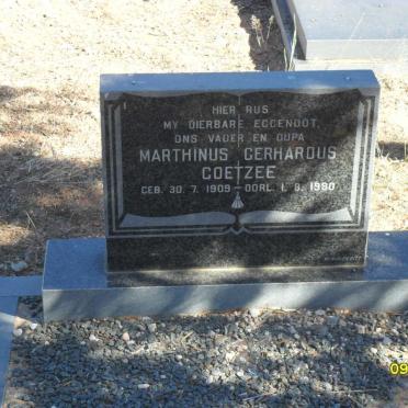 COETZEE Marthinus Gerhardus 1909-1980
