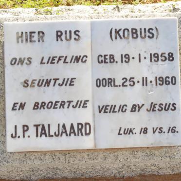 TALJAARD J.P. 1958-1960