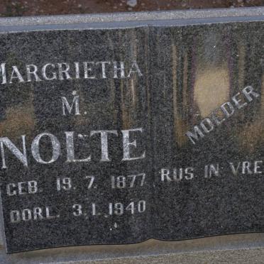 NOLTE Margrietha M. 1877-1940