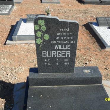 BURGER Willie 1913-1995