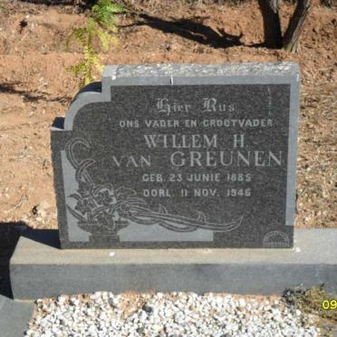 GREUNEN Willem H., van 1885-1946