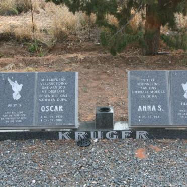 KRUGER Oscar 1935-2007 &amp; Anna S. 1941-