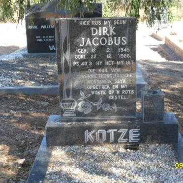 KOTZE Dirk Jacobus 1945-1986