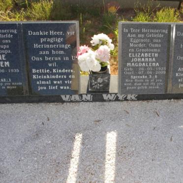 WYK Arrie Willem, van 1935- &amp; Elizabeth Johanna Magdalena 1925-2009 :: DIPPENAAR Carl Frederik 1981-2001