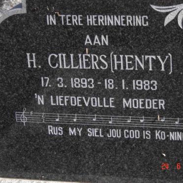 CILLIERS H. 1893-1983