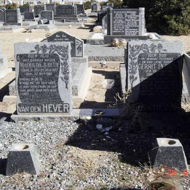 HEVER Gerrit Petrus, van den 1881-1950 :: VAN DEN HEVER Mathilda Judith nee VAN ZYL 1877-1962