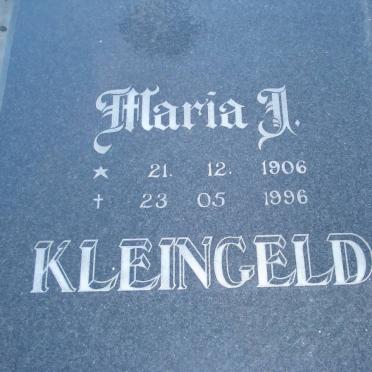 KLEINGELD Maria J. 1906-1996