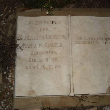 KLEINGELD Elizabeth Christina Maria nee VENTER 1902-1939