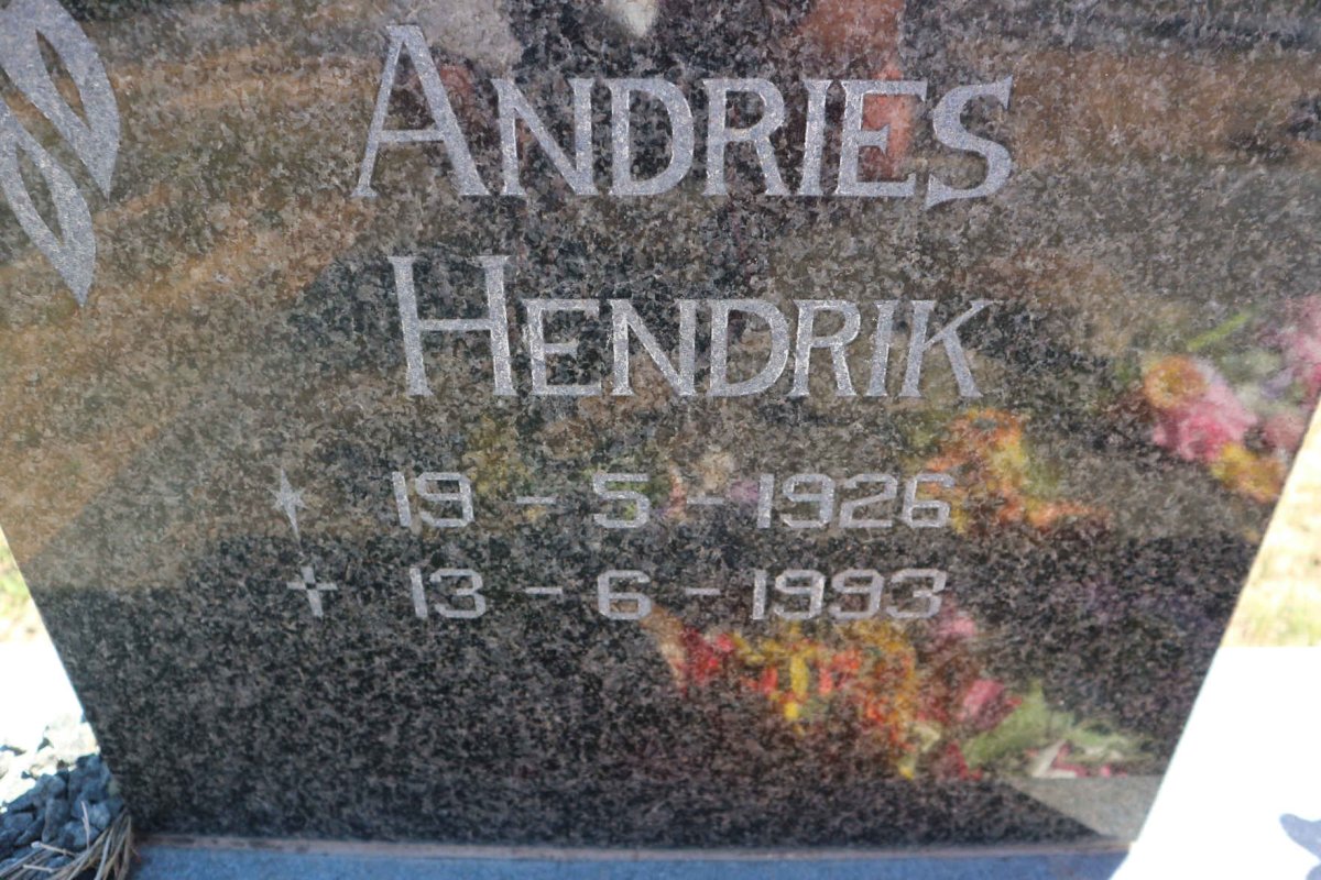 KRÜGEL Andries Hendrik 1926-1993 &amp; Magdalena Johanna BASSON 1928-