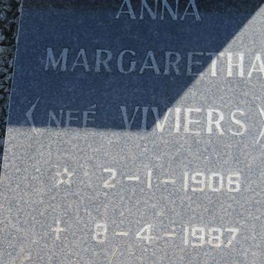 REED Anna Margaretha nee VIVIERS 1906-1987